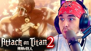 EREN THE COORDINATE  Attack On Titan Season 2 FINALE FIRST TIME REACTION [upl. by Elwaine]