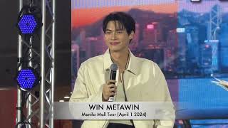 Win Metawin in Manila for Under Parallel Skies mall tour [upl. by Rafi]