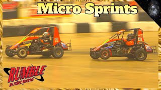 Rumble In Fort Wayne  December 31 2022 NonWing Micro Sprints FULL RACE [upl. by Ylrad320]