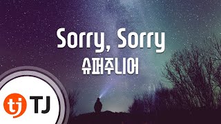 TJ노래방 Sorry Sorry  슈퍼주니어  TJ Karaoke [upl. by Noled]