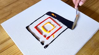 Easy Acrylic Painting Technique  Step By Step  Abstract Painting Using Rubber Roller [upl. by Topping]