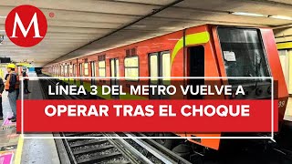 Usuarios reviven fallas en la Línea 3 del Metro de la CDMX [upl. by Wadleigh]