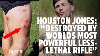 Houston Jones quotDestroyed By The Worlds Most Powerful LessLethal Riflequot [upl. by Nyliuqcaj]