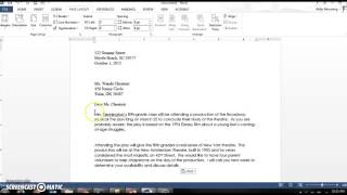 How to Setup Business Letters [upl. by Ashlee]