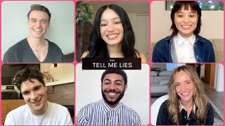 TELL ME LIES Season 2 Cast Interview Thomas Doherty Alicia Crowder Sonia Mena Meaghan Oppenheimer [upl. by Aneelak]