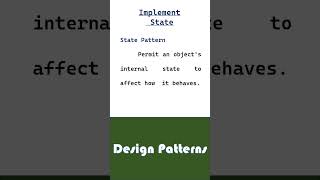 implement state  design patterns [upl. by Wakerly]