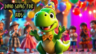 Lets Dance with Dino 🦖  Fun Kids Rhyme and Dance Song  Sing and Dance Along [upl. by Ydissac]