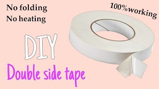 Homemade Double sided tape  how to make sided tape at home easyMake diy double tape at home [upl. by Yrallam]