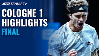 Alexander Zverev vs Felix AugerAliassime  Cologne 1 2020 Final Highlights [upl. by Egdirdle]