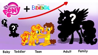 My Little Pony Growing Up EVOLUTION Glow Up  Cartoon Wow [upl. by Dalli904]