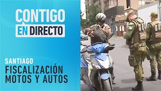 quotSIN PERMISOquot Carabineros realizó nueva fiscalización a motos y automóviles  Contigo en Directo [upl. by Adli]