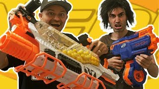 Nerf War INFINUS vs PROMETHEUS Battle [upl. by Dyrraj]