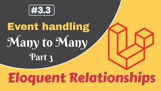 33 Handle events on attach detach or sync in Many To Many Laravel Eloquent Relationships [upl. by Rheba315]