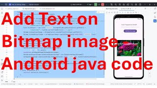 How to add custom text over a Bitmap image from your Android App [upl. by Getter605]