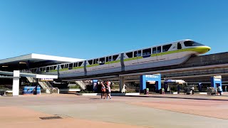 Disney Monorail Ride Magic Kingdom to EPCOT in 4K · Walt Disney World Florida [upl. by Idou]