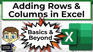 Adding and Deleting Columns and Rows in Excel [upl. by Yngiram]