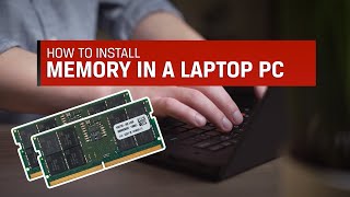 How to install memory in a laptop PC  Kingston Technology [upl. by Tryck]