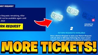 HOW TO GET MORE REFUND TICKETS in Fortnite Free Refund Tokens [upl. by Nairdna]