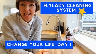 Flylady Cleaning System START Babysteps 1 of 31 Shine Your sink [upl. by Nasus238]