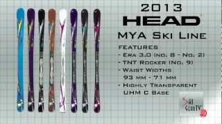 2013 Head MYA N°9  N°2 Womens Ski Line Review [upl. by Dhaf]