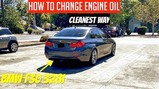 How to Change Engine Oil on Your BMW F30 328i CLEAN METHOD [upl. by Vitia137]