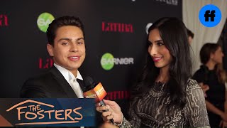 The Fosters  Cierra Ramirez Jake T Austin at the Latina Magazine 30 Under 30 Party Freeform [upl. by Ahseid]