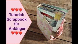 Scrapbook für Anfänger Tutorial Scrapbook Album für Beginner Scrapbook leicht gemacht 1 [upl. by Ramo]