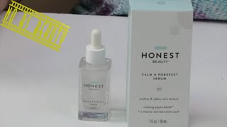 Honest Beauty Calm amp Porefect Pore Minimizing Perfecting Niacinamide Serum Review and How to Use [upl. by Cirek]