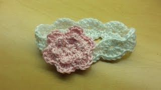 How to Crochet an Easy Baby Headband [upl. by Yrellav]