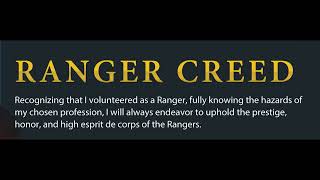 Ranger Creed Loop  part 1  memorize easy way [upl. by Natfa628]