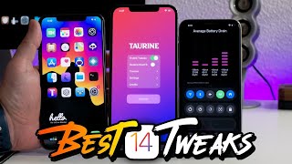 BEST TAURINE Jailbreak TWEAKS iOS 14  22 TWEAKS For iPhone  Repos [upl. by Esirahs]