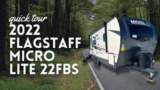 2022 Flagstaff MicroLite 22FBS Travel Trailer quick tour [upl. by Bathilda]