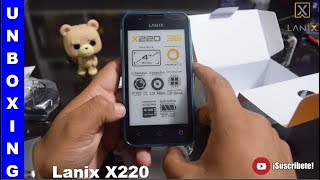 Lanix X220 Unboxing Desempaquetado [upl. by Melly]