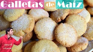 GALLETAS de MAÍZ MUY FÁCILES 😍😋 Receta rápida paso a paso Receta  404 [upl. by Maurili]