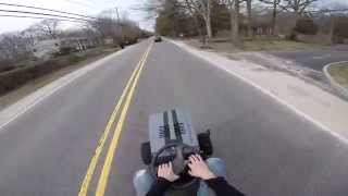 craftsman racing mower top speed run 40mph [upl. by Gievlos]