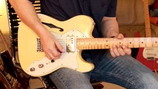 my personal 1974 Fender Telecaster Thinline Olympic White Part2 [upl. by Ynnij481]