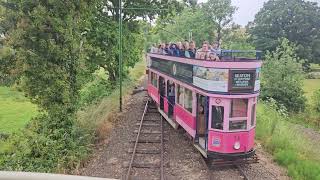 Seaton Tramway Devon  The whole line amp nothing but the line  Taken on top of the open deck [upl. by Cuyler]