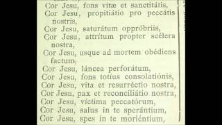 Litany of the Sacred Heart of Jesus in Latin [upl. by Roose234]