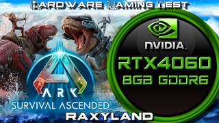 🦕ARK Survival Ascended  ✔️RTX 4060 8GB GDDR6 Benchmark Test  RAXYLAND Hardware Gaming Test [upl. by Dulcinea]