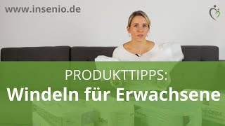 Windeln für Erwachsene TOP 4 Produktempfehlungen [upl. by Eiramlirpa]