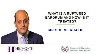 What is a ruptured eardrum and how is it treated [upl. by Nwonknu]