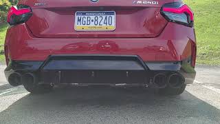 Dinan exhaust 2023 BMW M240 xdrive [upl. by Ynohtnanhoj580]