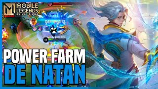 COMO FAZER POWER FARM DE NATAN E AMASSAR  BANGAS ACADEMY 2024 21  MLBB [upl. by Nnaeiluj]