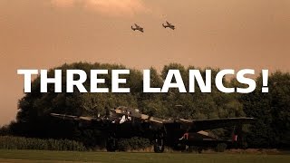 Three Lancasters Meet at East Kirkby 2014 [upl. by Janie]