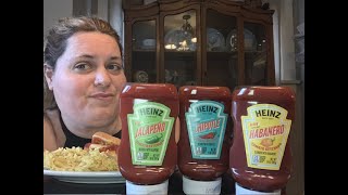 HEINZ NEW KETCHUP FLAVORS W HOT DOGS REVIEW [upl. by Myrtle]