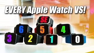 Ultimate Apple watch Comparison Series 123456 amp SE [upl. by Anaerb161]