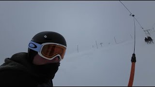 Storm på Hundfjället  Ramlar och fastnar i liften [upl. by Linnette]