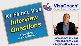 2017 K1 Fiance Visa Sample interview questions k111 [upl. by Anirbus759]