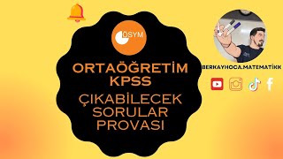 ORTAÖĞRETİM KPSS PROVA I 10 NET GARANTİ PDF AÇIKLAMADA  kpss ortaöğretimkpss çıkmışsorular [upl. by Aradnahc]