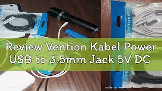 Review Vention Kabel Power USB to 35mm Jack 5V DC [upl. by Lahcear471]